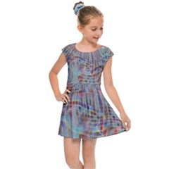 Pattern Texture Design Kids  Cap Sleeve Dress by artworkshop