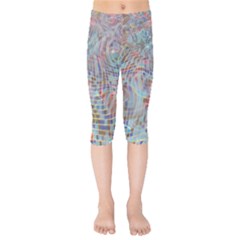 Pattern Texture Design Kids  Capri Leggings  by artworkshop