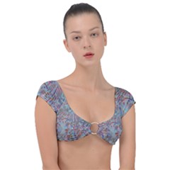 Pattern Texture Design Cap Sleeve Ring Bikini Top by artworkshop