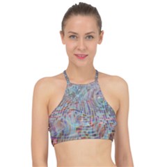 Pattern Texture Design Racer Front Bikini Top by artworkshop