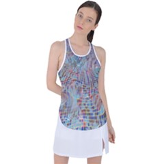 Pattern Texture Design Racer Back Mesh Tank Top by artworkshop