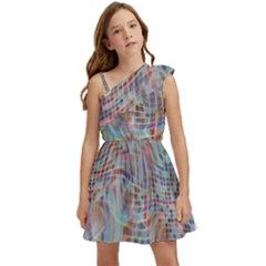 Pattern Texture Design Kids  One Shoulder Party Dress by artworkshop