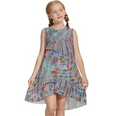 Pattern Texture Design Kids  Frill Swing Dress by artworkshop