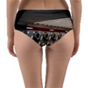 Patterned tunnels on the concrete wall Reversible Mid-Waist Bikini Bottoms View4