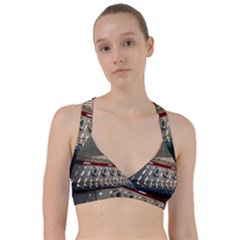 Patterned Tunnels On The Concrete Wall Sweetheart Sports Bra by artworkshop