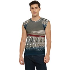 Patterned Tunnels On The Concrete Wall Men s Raglan Cap Sleeve Tee by artworkshop