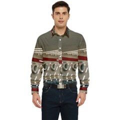 Patterned Tunnels On The Concrete Wall Men s Long Sleeve  Shirt