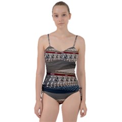 Patterned Tunnels On The Concrete Wall Sweetheart Tankini Set by artworkshop