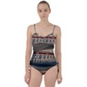 Patterned tunnels on the concrete wall Sweetheart Tankini Set View1