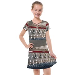 Patterned Tunnels On The Concrete Wall Kids  Cross Web Dress by artworkshop