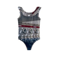 Patterned Tunnels On The Concrete Wall Kids  Frill Swimsuit by artworkshop