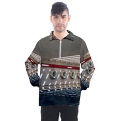 Patterned Tunnels On The Concrete Wall Men s Half Zip Pullover by artworkshop