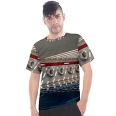 Patterned Tunnels On The Concrete Wall Men s Sport Top by artworkshop