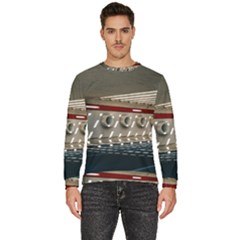 Patterned Tunnels On The Concrete Wall Men s Fleece Sweatshirt by artworkshop