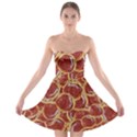 Cookies With Strawberry Jam Motif Pattern Strapless Bra Top Dress View1