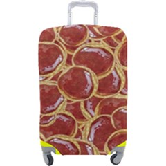 Cookies With Strawberry Jam Motif Pattern Luggage Cover (large) by dflcprintsclothing