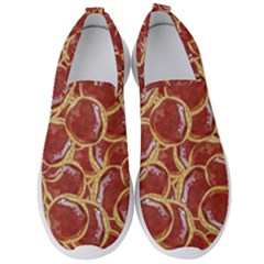 Cookies With Strawberry Jam Motif Pattern Men s Slip On Sneakers by dflcprintsclothing