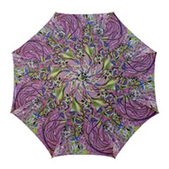 Abstract Intarsio Golf Umbrellas by kaleidomarblingart