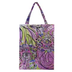 Abstract Intarsio Classic Tote Bag by kaleidomarblingart