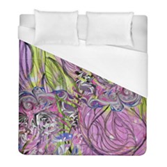 Abstract Intarsio Duvet Cover (full/ Double Size) by kaleidomarblingart