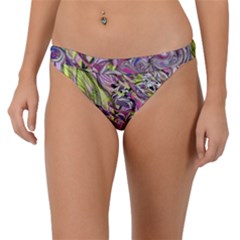 Abstract Intarsio Band Bikini Bottom by kaleidomarblingart