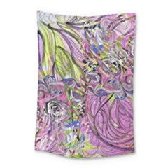 Abstract Intarsio Small Tapestry by kaleidomarblingart