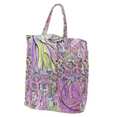 Abstract Intarsio Giant Grocery Tote by kaleidomarblingart