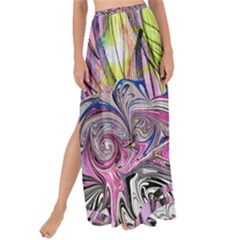 Abstract Intarsio Maxi Chiffon Tie-up Sarong by kaleidomarblingart