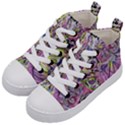 Abstract intarsio Kids  Mid-Top Canvas Sneakers View2