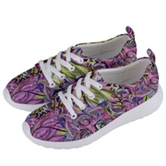 Abstract Intarsio Women s Lightweight Sports Shoes by kaleidomarblingart