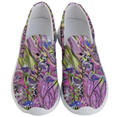 Abstract Intarsio Men s Lightweight Slip Ons by kaleidomarblingart