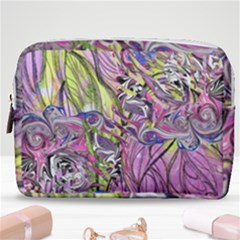 Abstract Intarsio Make Up Pouch (medium) by kaleidomarblingart