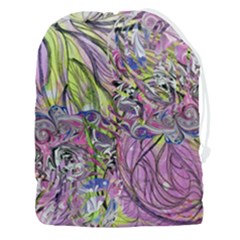 Abstract Intarsio Drawstring Pouch (3xl) by kaleidomarblingart