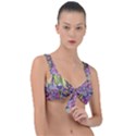 Abstract intarsio Front Tie Bikini Top View1