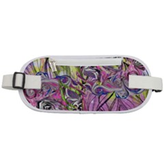 Abstract Intarsio Rounded Waist Pouch