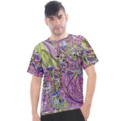 Abstract Intarsio Men s Sport Top by kaleidomarblingart