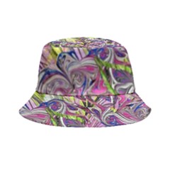 Abstract Intarsio Bucket Hat by kaleidomarblingart