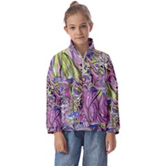 Abstract Intarsio Kids  Half Zip Hoodie