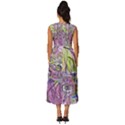 Abstract intarsio Sleeveless Round Neck Midi Dress View4