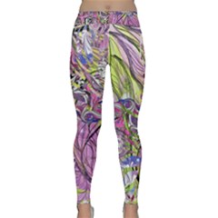 Abstract Intarsio Classic Yoga Leggings by kaleidomarblingart