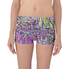 Abstract Intarsio Boyleg Bikini Bottoms by kaleidomarblingart