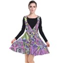 Abstract intarsio Plunge Pinafore Dress View1