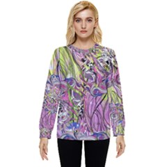 Abstract Intarsio Hidden Pocket Sweatshirt by kaleidomarblingart