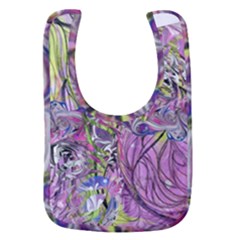 Abstract Intarsio Baby Bib by kaleidomarblingart