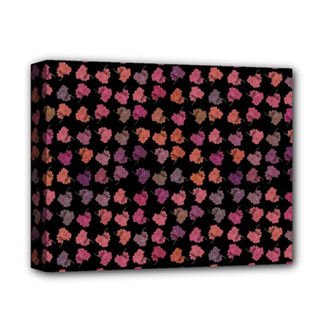 Mixed Colors Flowers Motif Pattern Deluxe Canvas 14  X 11  (stretched) by dflcprintsclothing