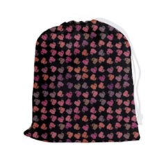 Mixed Colors Flowers Motif Pattern Drawstring Pouch (2xl) by dflcprintsclothing