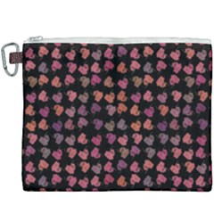 Mixed Colors Flowers Motif Pattern Canvas Cosmetic Bag (xxxl) by dflcprintsclothing