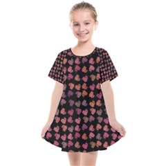 Mixed Colors Flowers Motif Pattern Kids  Smock Dress by dflcprintsclothing