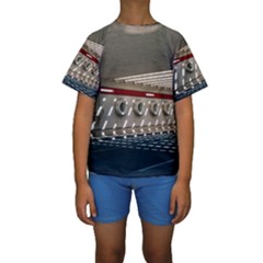 Patterned Tunnels On The Concrete Wall Kids  Short Sleeve Swimwear by artworkshop