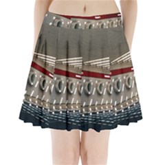 Patterned Tunnels On The Concrete Wall Pleated Mini Skirt by artworkshop